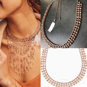 Kendra Scott Oscar Rose Gold Necklace NWT 195$